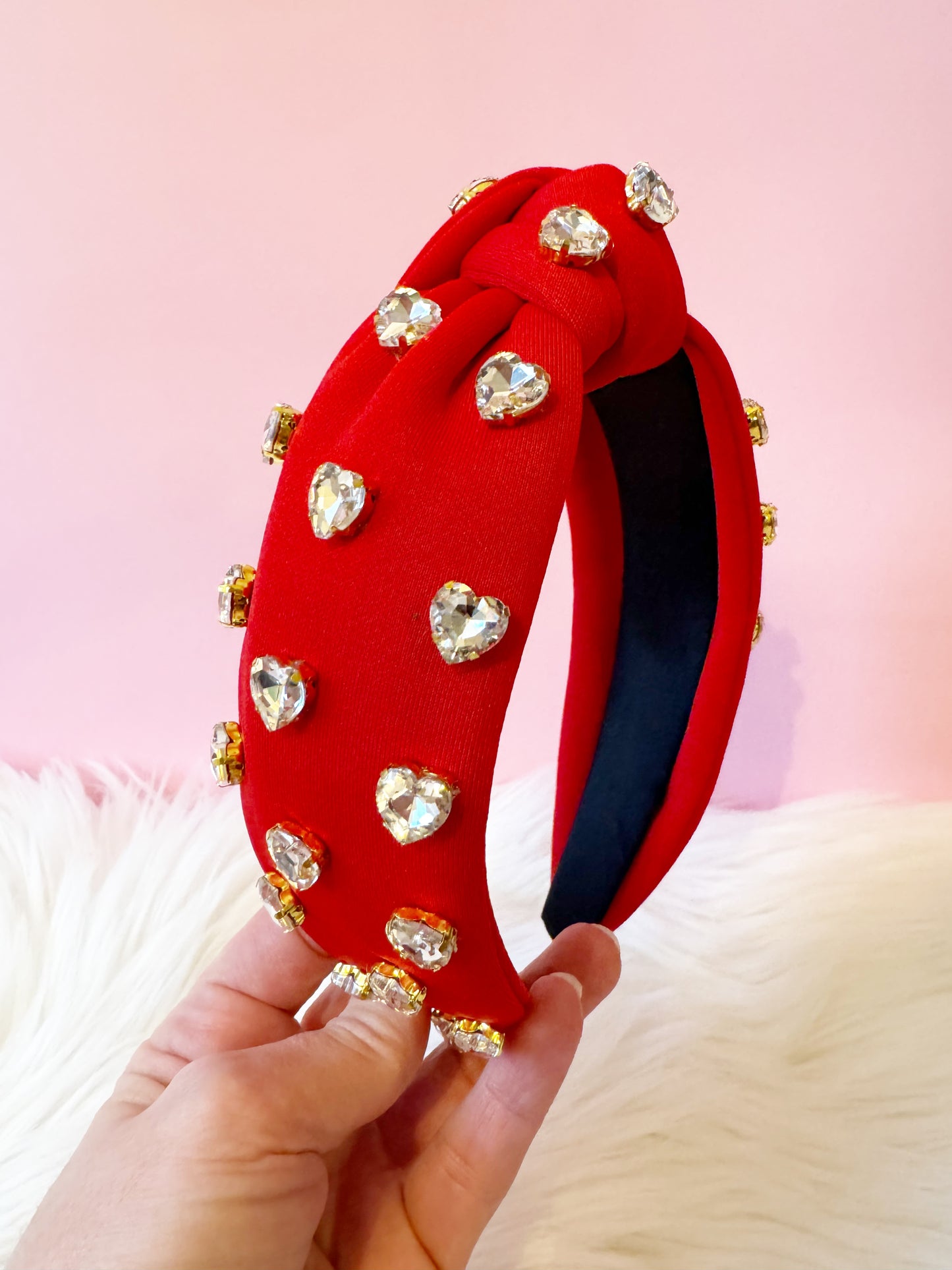 Red Hot Heart Headband