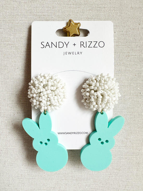 Load image into Gallery viewer, Mint Bunny Dangle
