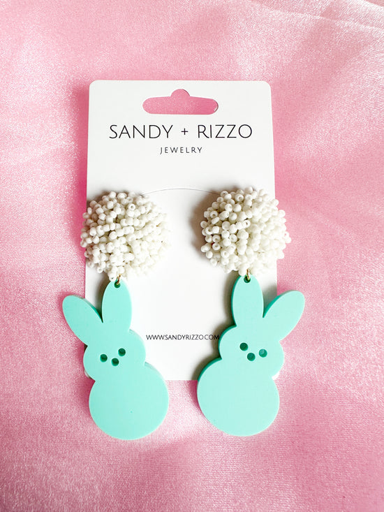 Load image into Gallery viewer, Mint Bunny Dangle
