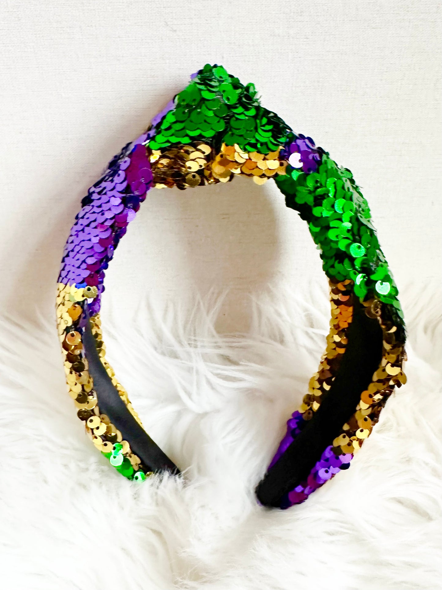 Mardi Gras Sequined Headband