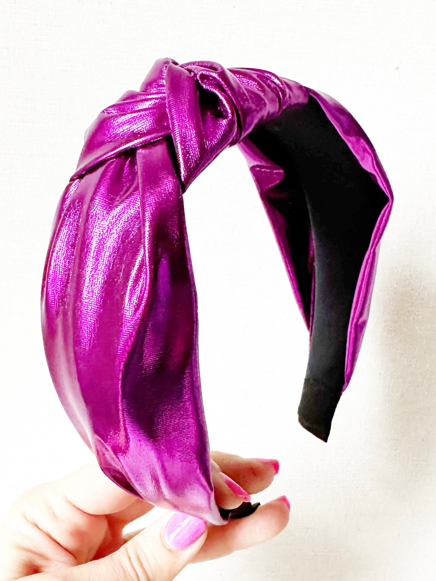 Load image into Gallery viewer, Purple Metallic Headband

